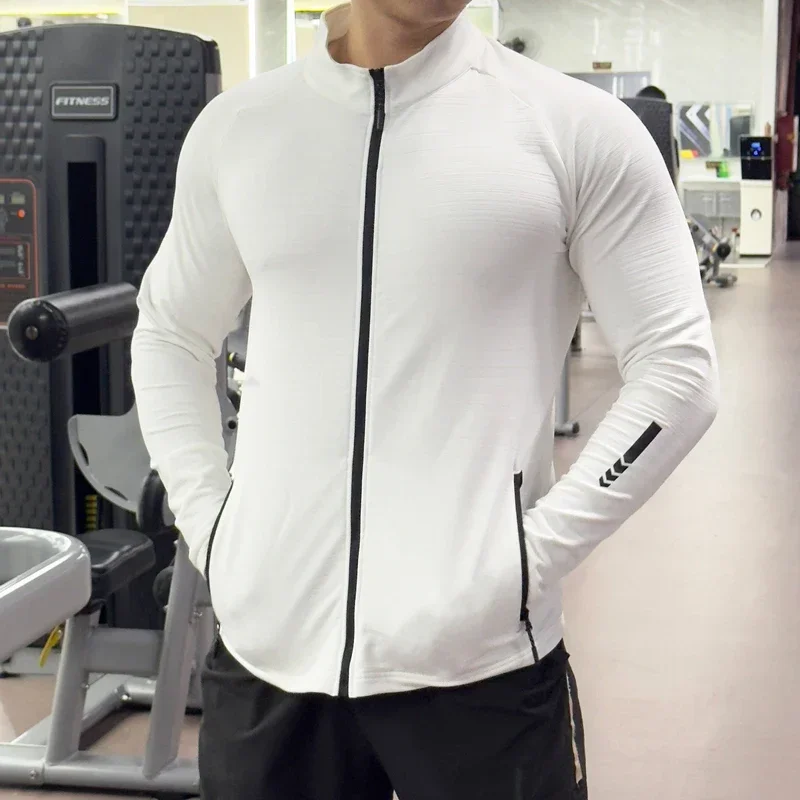 Men's Gym Tights Jacket Runnin - огляд і ціна Outdoor Sport Jacket Men