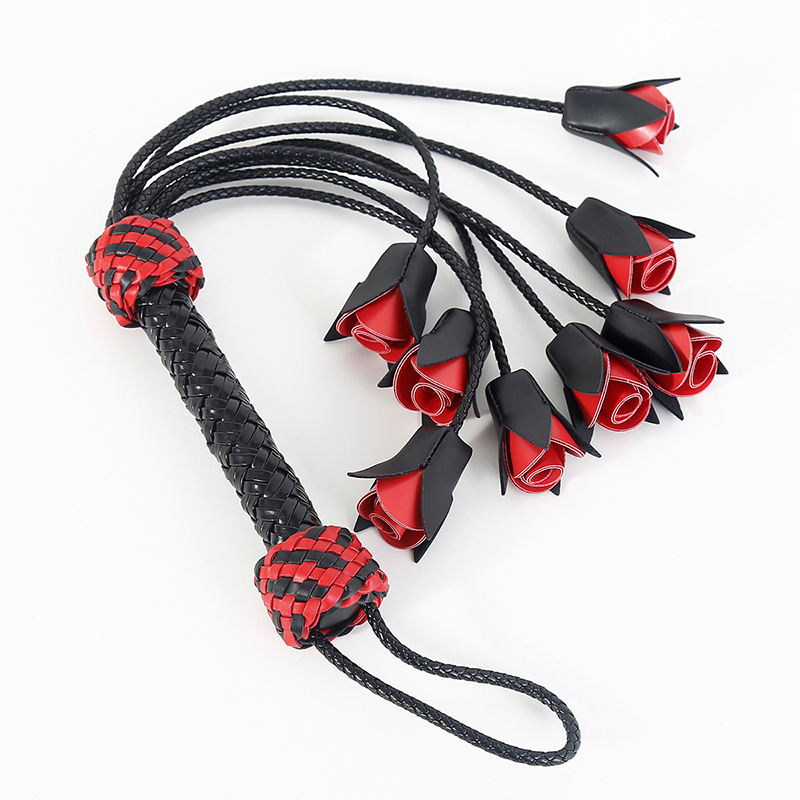 64.5cm Leather Handle Rose Top - огляд і ціна Riding Crop Dressage