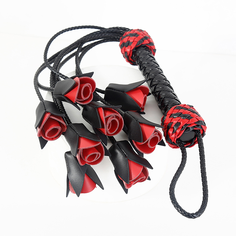 64.5cm Leather Handle Rose Top - огляд і ціна Riding Crop Dressage