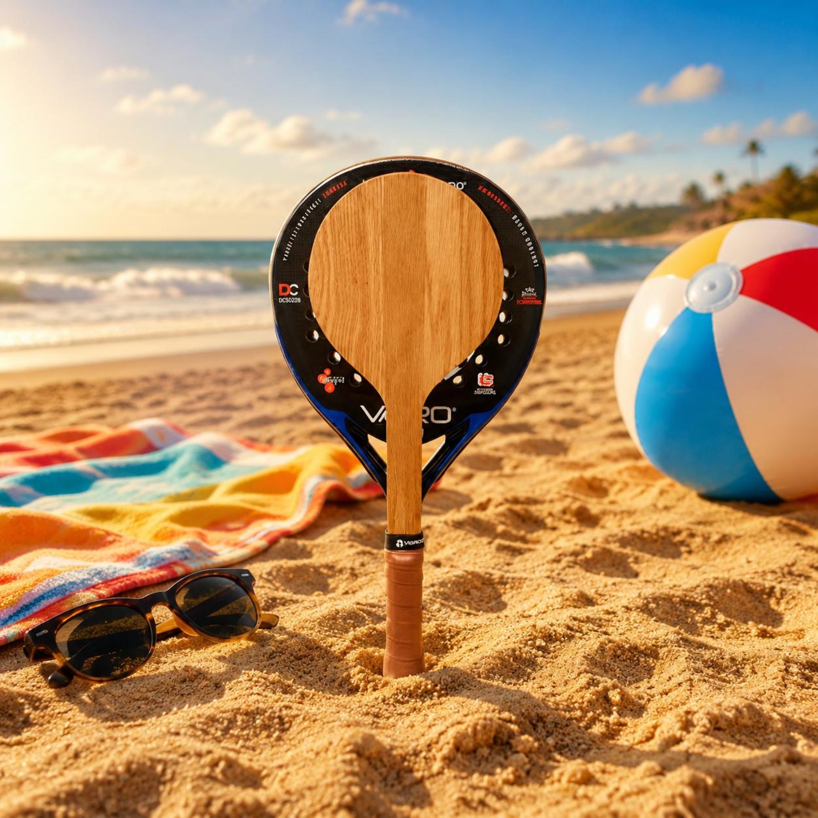 Wood Beach Tennis Racket Beach - огляд і ціна Outdoor Sports Accessories