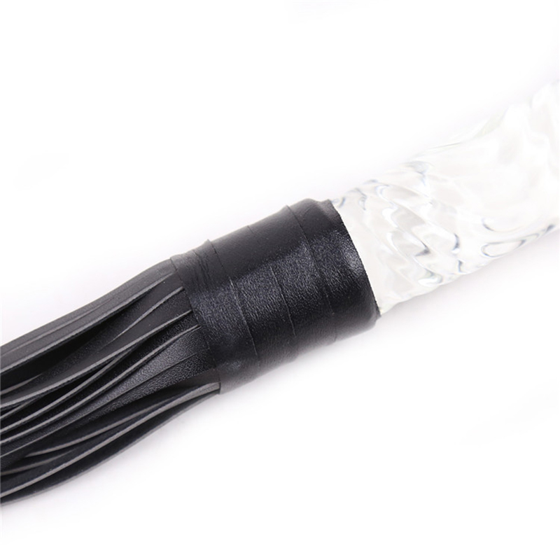 70cm Glass Handle Black Leathe - огляд і ціна Riding Crop Dressage