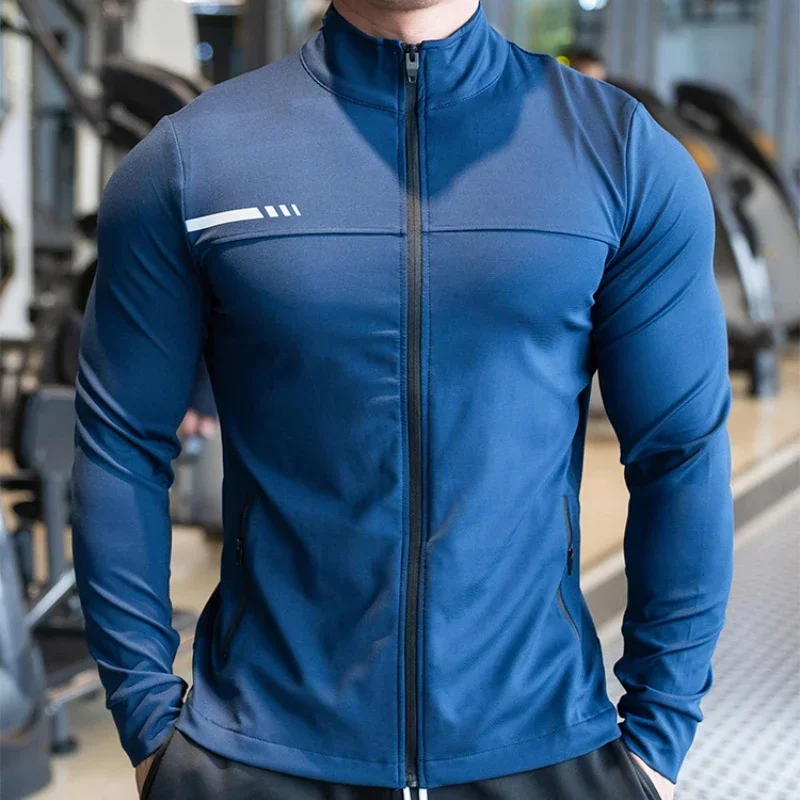 Mens Gym Fitness Shirts Tops H - огляд і ціна Outdoor Sport Jacket Men
