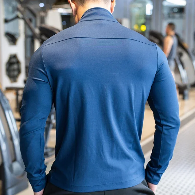 Mens Gym Fitness Shirts Tops H - огляд і ціна Outdoor Sport Jacket Men