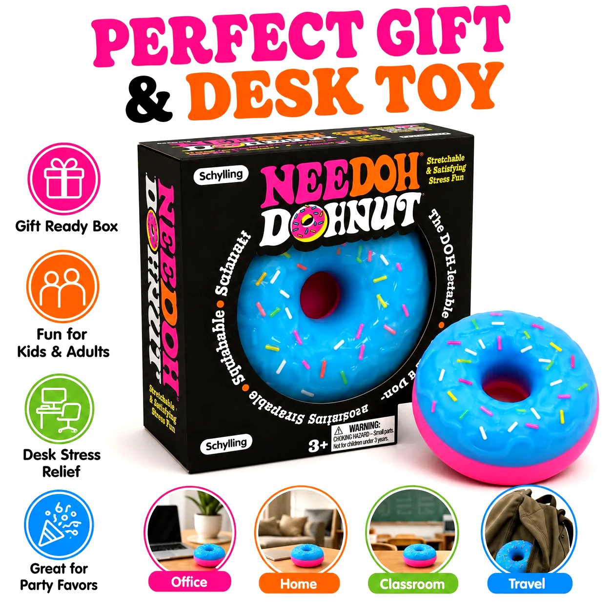 NEW NeeDoh Donut Pinch Music M - огляд і ціна Outdoor Sports Accessories