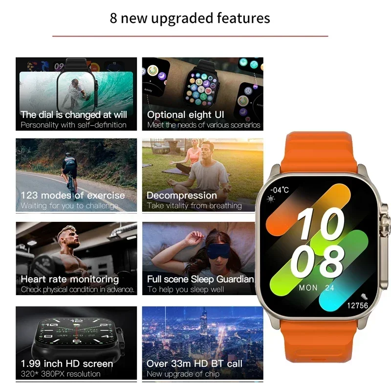 New Series 9 Watch PK HK8 PRO  - огляд і ціна Outdoor Sport Smart Watch