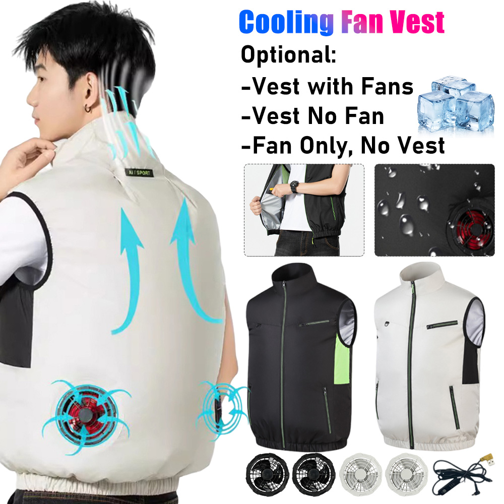 2025 Cooling Fan Vest Air Cond - огляд і ціна Outdoor Sport Jacket Men