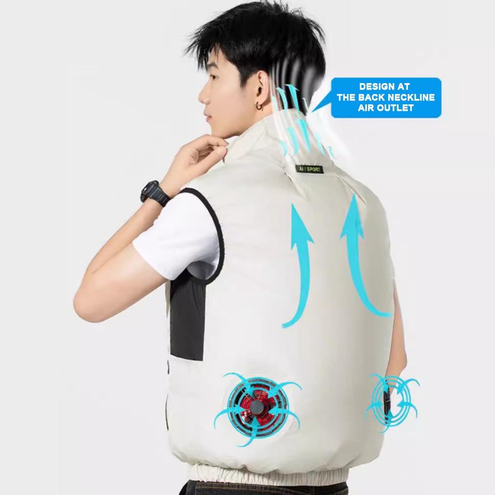 2025 Cooling Fan Vest Air Cond - огляд і ціна Outdoor Sport Jacket Men