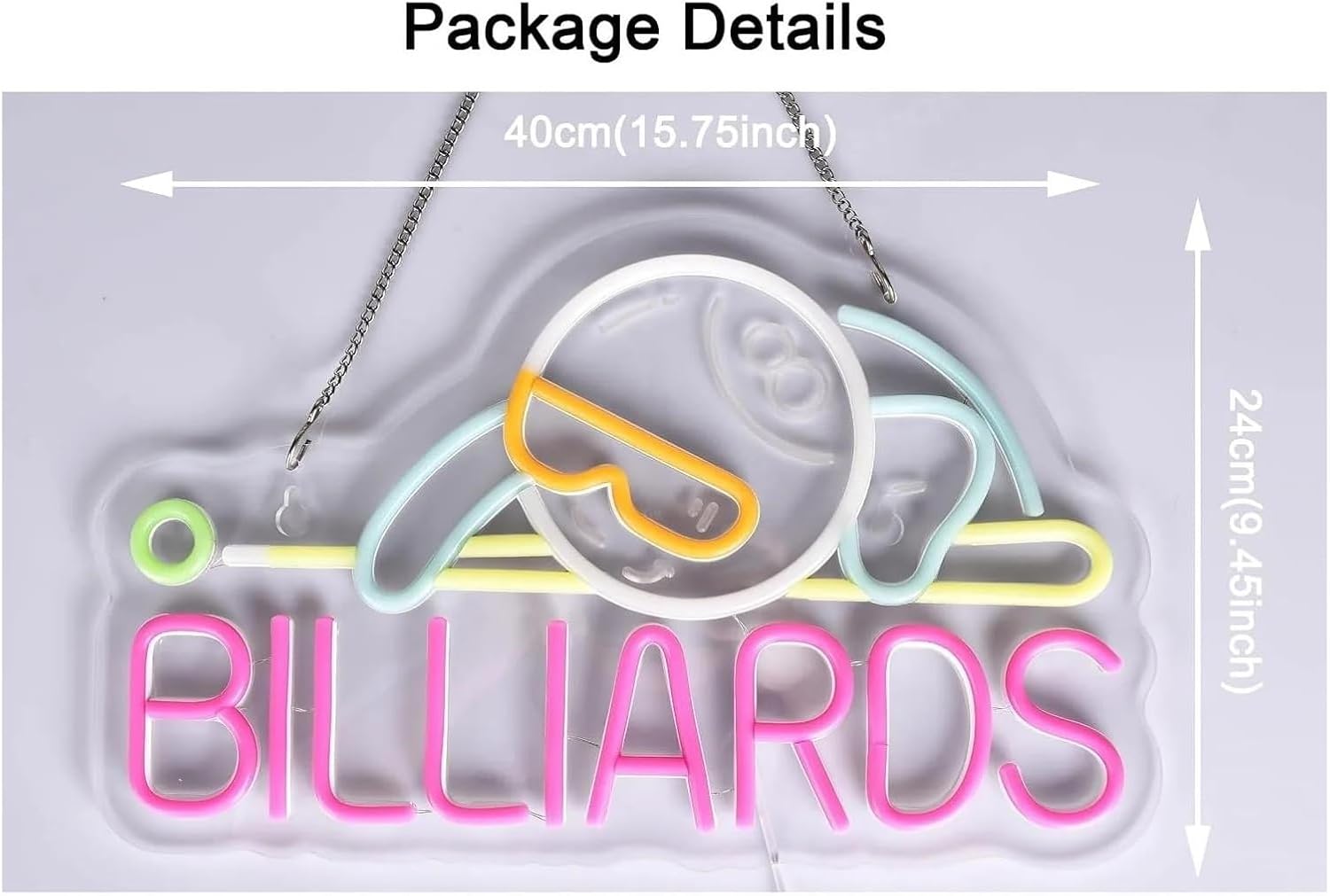 Billiards 8 Ball LED Neon Sign - огляд і ціна Outdoor Sports Hall